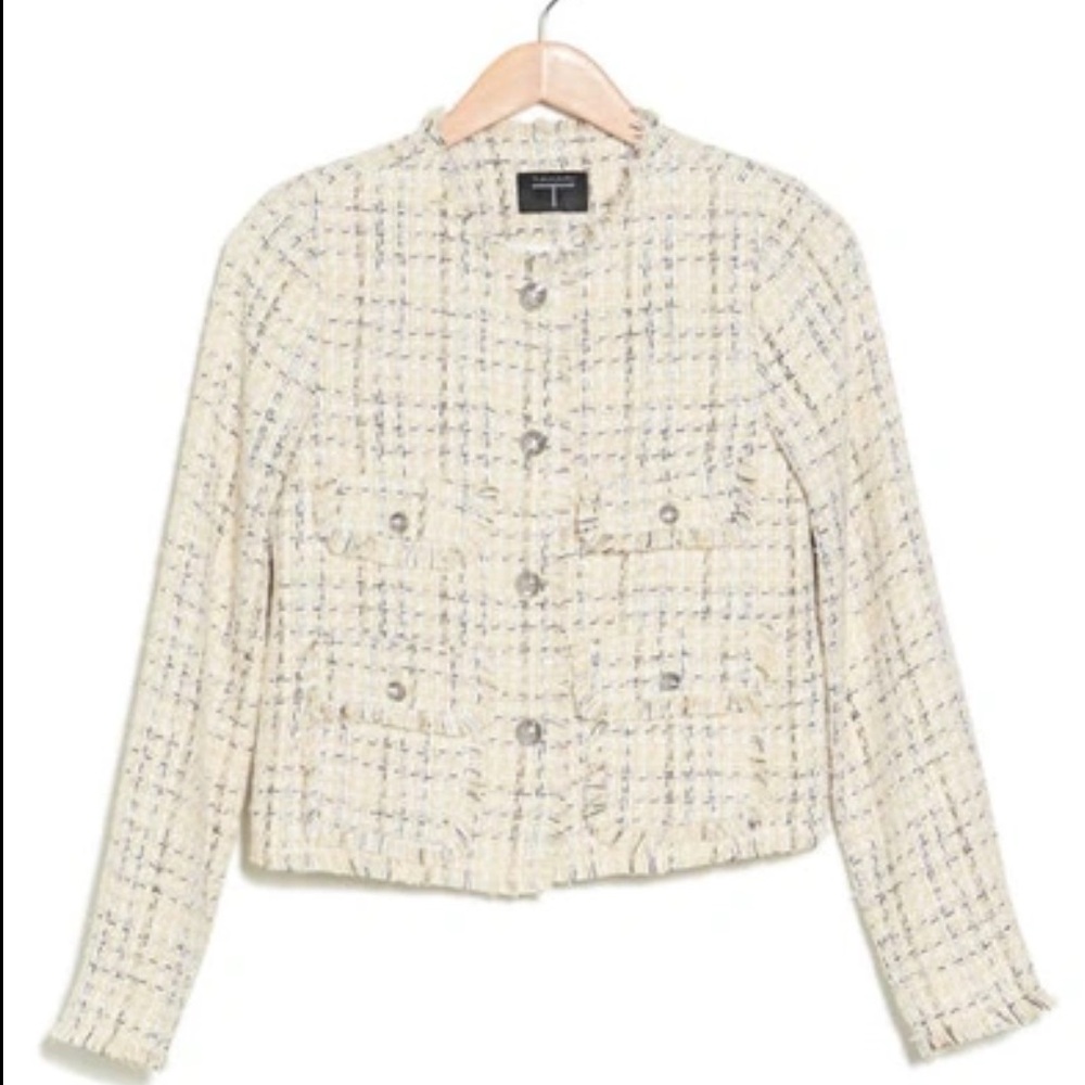 Tahari Women's Cream Tweed Jacket, 8 - Picture 1 of 6